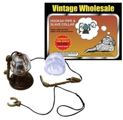 Jabba the Hutt Hookah Pipe & Slave Collar Star Wars 1983 Kenner 