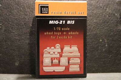 Mig 21 Bis Wheel Bays and Wheels Set SBS Resin Detail Set for Zvezda  kit 1/72