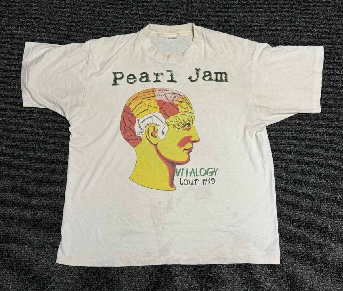 Rare Vintage 1995 Pearl Jam Vitalogy Tour Tee Double Sided Rare Vintage 1995 Pearl Jam Vitalogy Tour Tee Double Sided