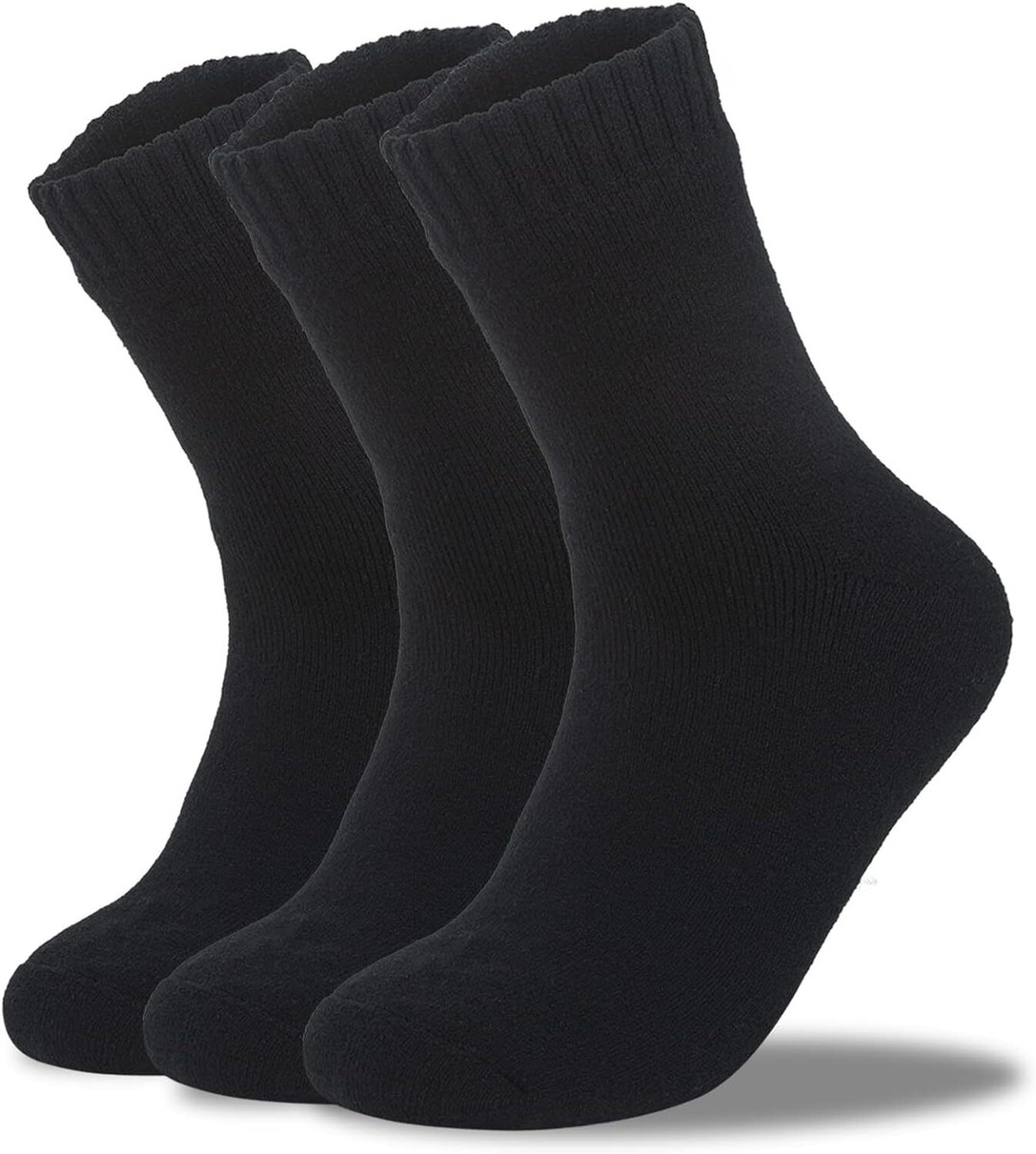 Outdoor Socks Socks For Men 12 Pairs Men's Black Thermal Socks - Thick Heavy Duty Winter Work Socks (Sizes 6-11) Outdoor Warm Socks