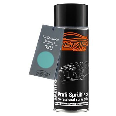 Autolack Spraydose für Chevrolet Daewoo 03U Aqua Green Metallic Basislack
