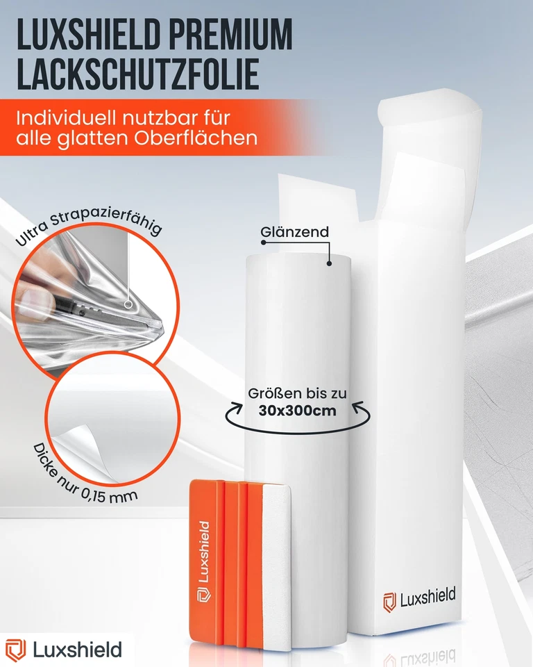 Ladekantenschutz Lackschutzfolie 20x200cm - Transparent glänzend - Bild 2 von 4