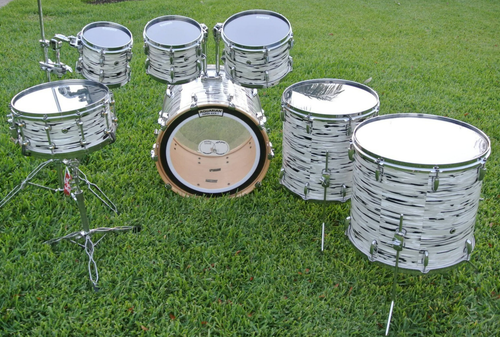 TRAUMSET! PEARL MASTERS MAPLE RESERVE MUSIC CITY CUSTOM 7-TEILIGES SCHLAGZEUGSET! Konvolut K711 - Bild 3 von 21