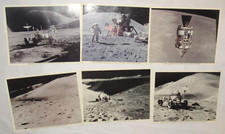 6 VINTAGE APOLLO 15 NASA PHOTOS WITH CAPTIONS  DESCRIPTIONS ON BACK 10x8" 