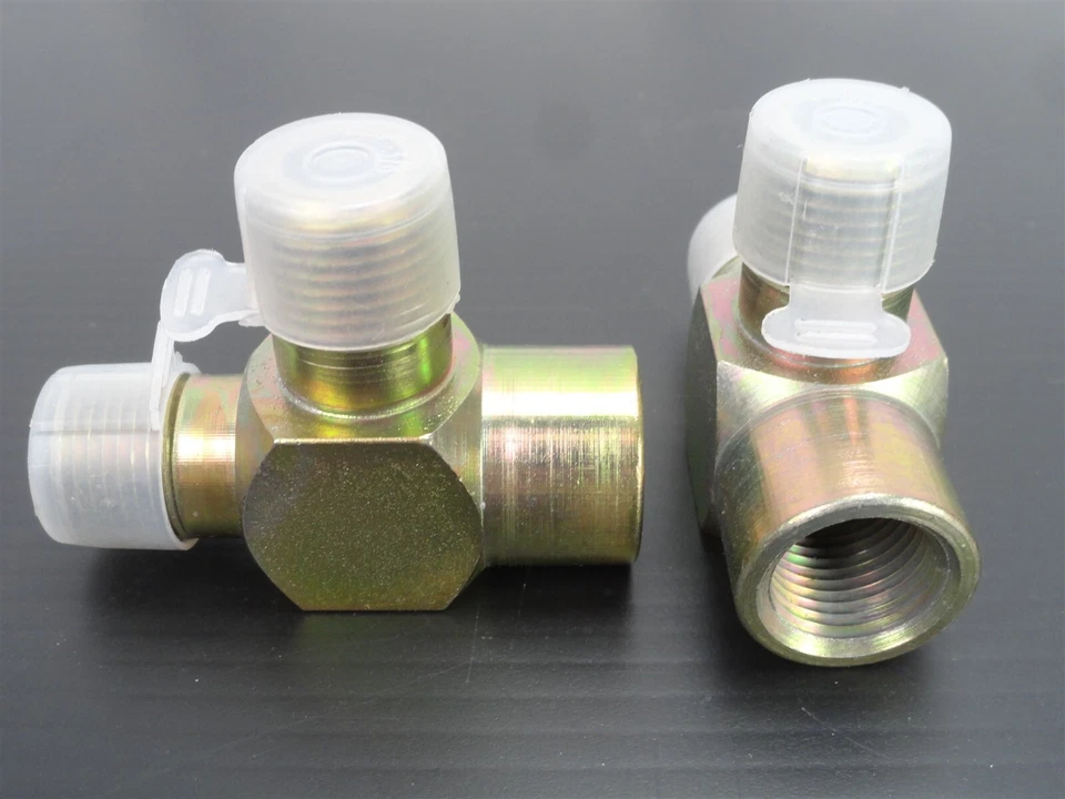 (Lot of 2) EATON -T- 3/8" Male x Male x Female NPT Tee-Fitting, Zinc Coated -NEW - Image 3 of 4