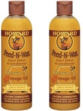 Howard Feed-n-Wax Wood Polish Conditioner Beeswax Polish 16oz 2