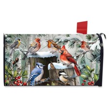 Briarwood Lane Winter Woodland Birds Mailbox ...