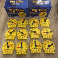 Big Time Learning Clocks Twelve Four-Inch Geared Learning Resource LRNLER2202