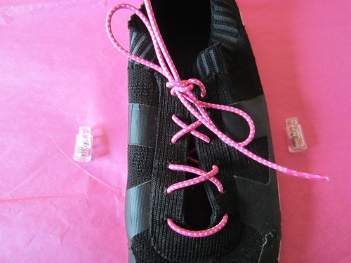 ASICS 33" PINK RUNNING SHOE LACES WITH CLEAR LACE LOCKS NEW CAN WEAR W ANY SHOE! - Picture 11 of 12