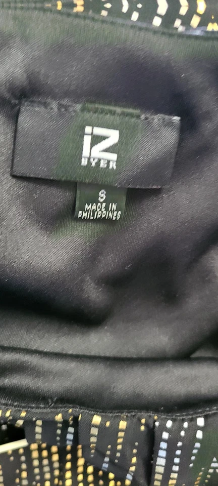 Vestido Iz Byer Negro con Plantilla Dorada y Plateada Estilo Talla S Perfecto para Año Nuevo Foto 3 de 4