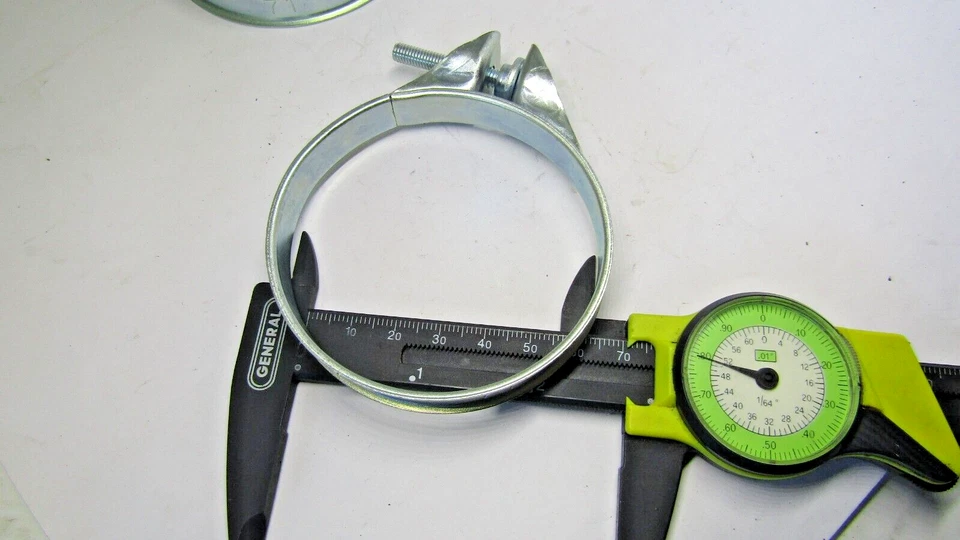 Abrazadera de banda de filtro de caja de aire de admisión de carburador 2,75 pulgadas 70 mm 75 mm motocicleta ATV Foto 3 de 4