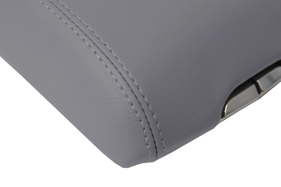 Fits 2010-2016 Cadillac SRX PVC Leather Console Lid Armrest Cover Gray - Imagem 3 de 4