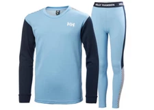 NEW Helly-Hansen HH LIFA Active Set ski snowboaring  etc Blue, size 8