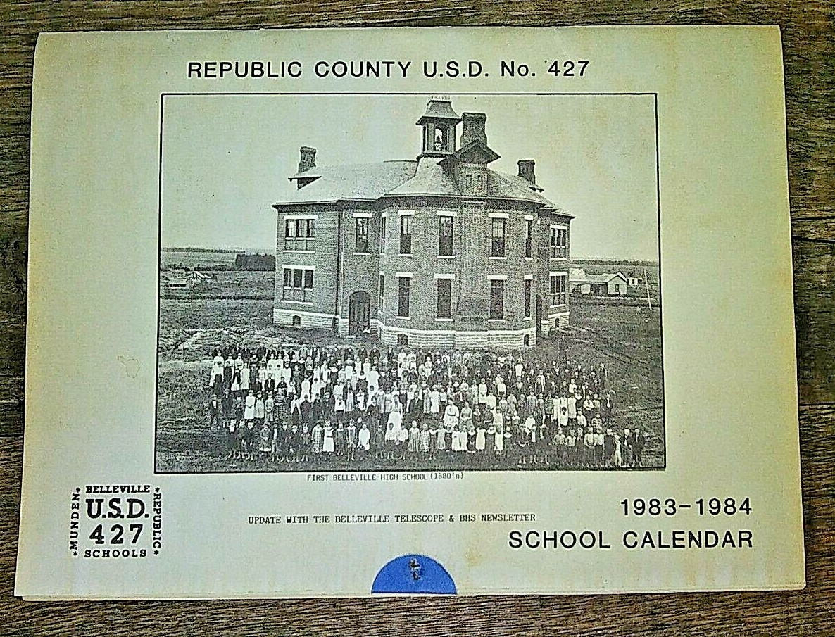REPUBLIC COUNTY KANSAS Belleville Munden U.S.D. 427 19831984 School