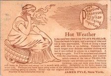c1880s-1900s James Pyles Pearline Soap NY Victorian Era Wash  Trade Card