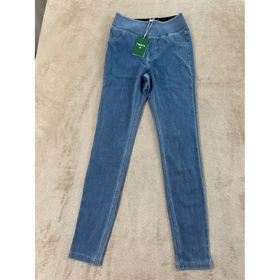 Halara Jeggings Women's Size XS Full Length Blue Wash Stretch High Waisted NEW