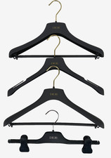 Lot of 4 Hangers Dior Auth Jacket Coat Suit Shirt Skirt Pants Hanger MINT