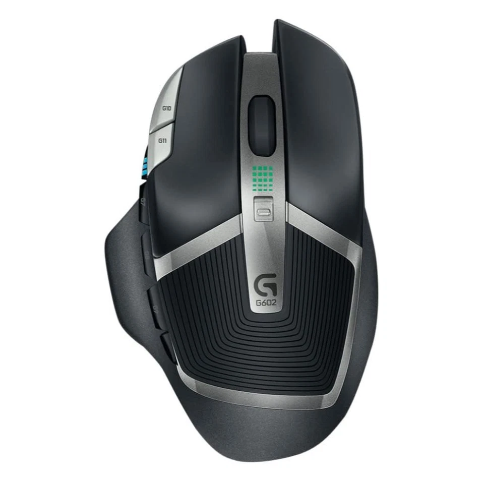 Logitech G602 Mouse Wireless Gaming Mouse with HERO 2,500 DPI Black - Image 3 of 4