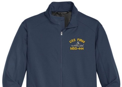 USS FIRM MSO-444 Soft Shell Jacket.  New.  U.S. Navy