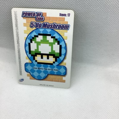 Super Mario Advance 4 E-Reader Power-Up Card Item: 17 5-Up Mushroom