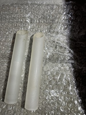 2x Ersatz Ersatz Mattröhre Zylinder Lampe Leuchte Glasschirme für B&Q Rena.