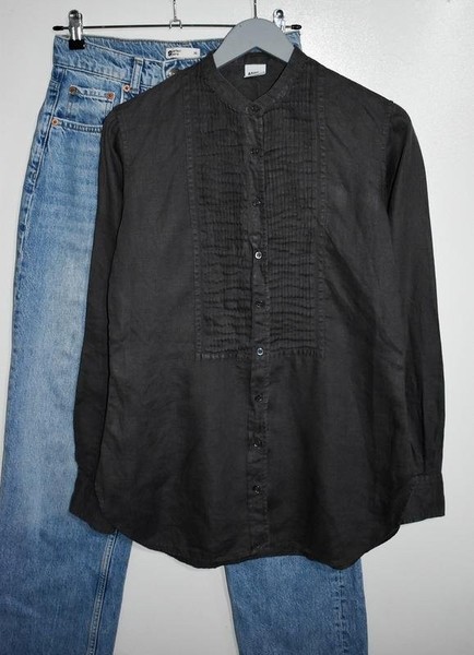 Women Alberto Aspesi Shirt Grey Linen 38 / M / 46