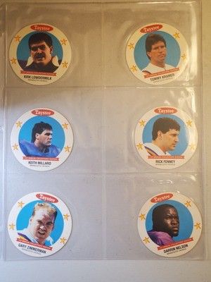 1989 Taystee Bread Minnesota Vikings Complete 12 Card Set Round Discs MSA Kramer