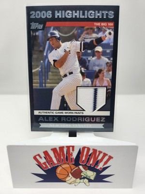 2007 Topps #HRAER Alex Rodriguez 2006 Highlights Game-Worn Pants Patch Yankees