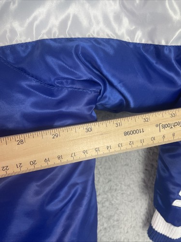 Giacca raso starter Los Angeles Dodgers foderata a scatto uomo 3XL blu cucito MLB EUC - Foto 6 di 11