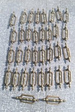 38 VTG 1960 CANADIAN heavy brass RARE cabinet pulls/HANDLES 3" Cntrs NEW UNUSED