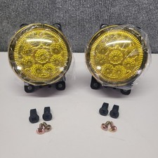 Front Yellow Lens Led Bumper Fog Lights Multiple Fitments Ford Honda Jeep Acura