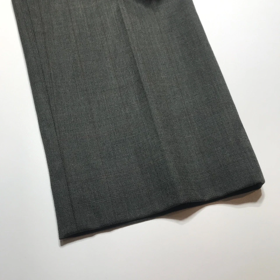 Pantalones Jones New York Mujer 12 Calce Recto Lana Verde Oliva con Slubs Naturales Foto 3 de 4