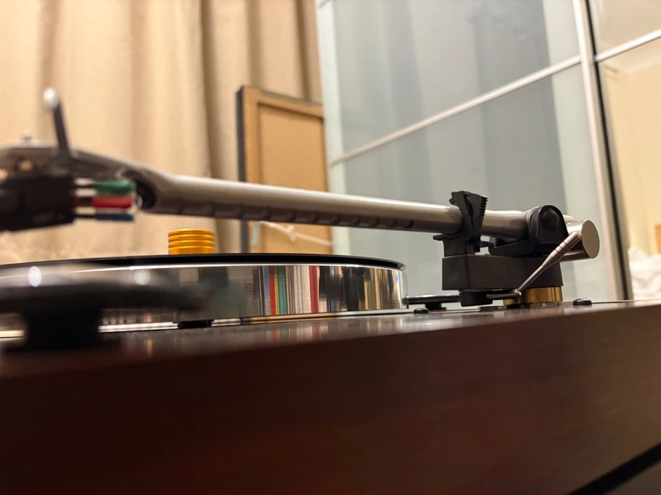Michell Tecnoarm Mk1 Tonearm and Michell cable + weights - Image 3 of 4