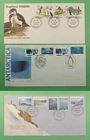 DR WHO 1980s/90s AUSTRALIAN ANTARCTIC TERRITORY (3) FDC COMBO R75296