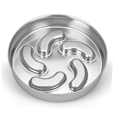 Slow Feeder Dog Bowl Stainless Steel, 2 Cups Heavy Duty with Non-Slip Base Dog