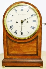 Antique English Robotham Of London Twin Fusee Bell Striking Walnut Bracket Clock