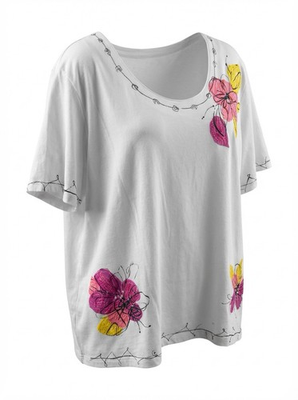 #ad #ad Napa Valley Women#x27;s Short Sleeve Floral Embroidered Top Shirt Size 1X NWT $15.99