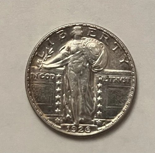 1926 S Standing Liberty Quarter AU+