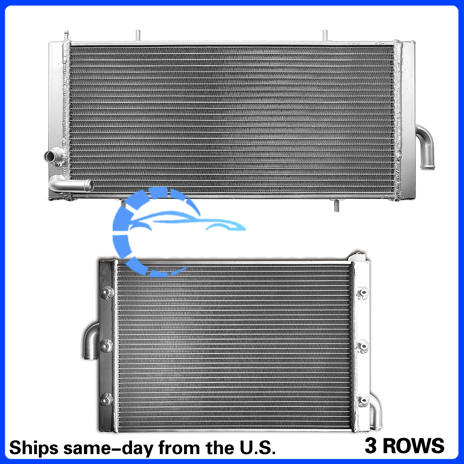 Radiator & Auxiliary Radiator For  2017-2021 Polaris RZR XP4 XP 4 Turbo Aluminum
