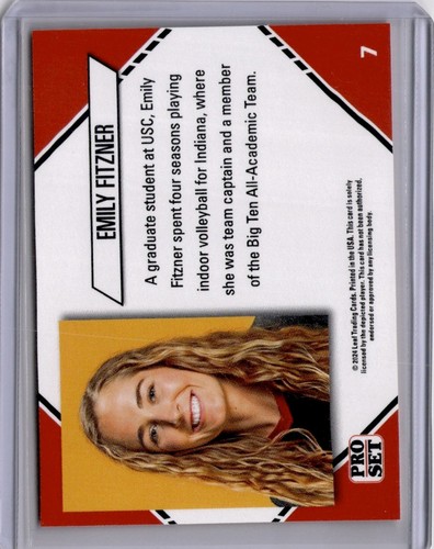 2024 Leaf Pro Set - USC Volleyball Emily Fitzner Rookie #7 - Picture 2 of 2