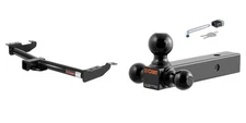 CURT Trailer Hitch Tow Kit w/ 2in Receiver, Multi-Ball Mount & Hitch Lock #13055