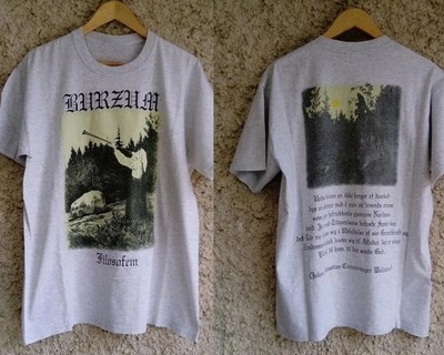 Vintage 90 1Burzum Filosofem Varg Vikernes Darkthrone In The Woods Shirt Reprint