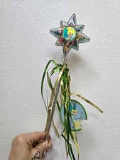 vintage Y2K | Disney Tinker Bell gold green pixie wand