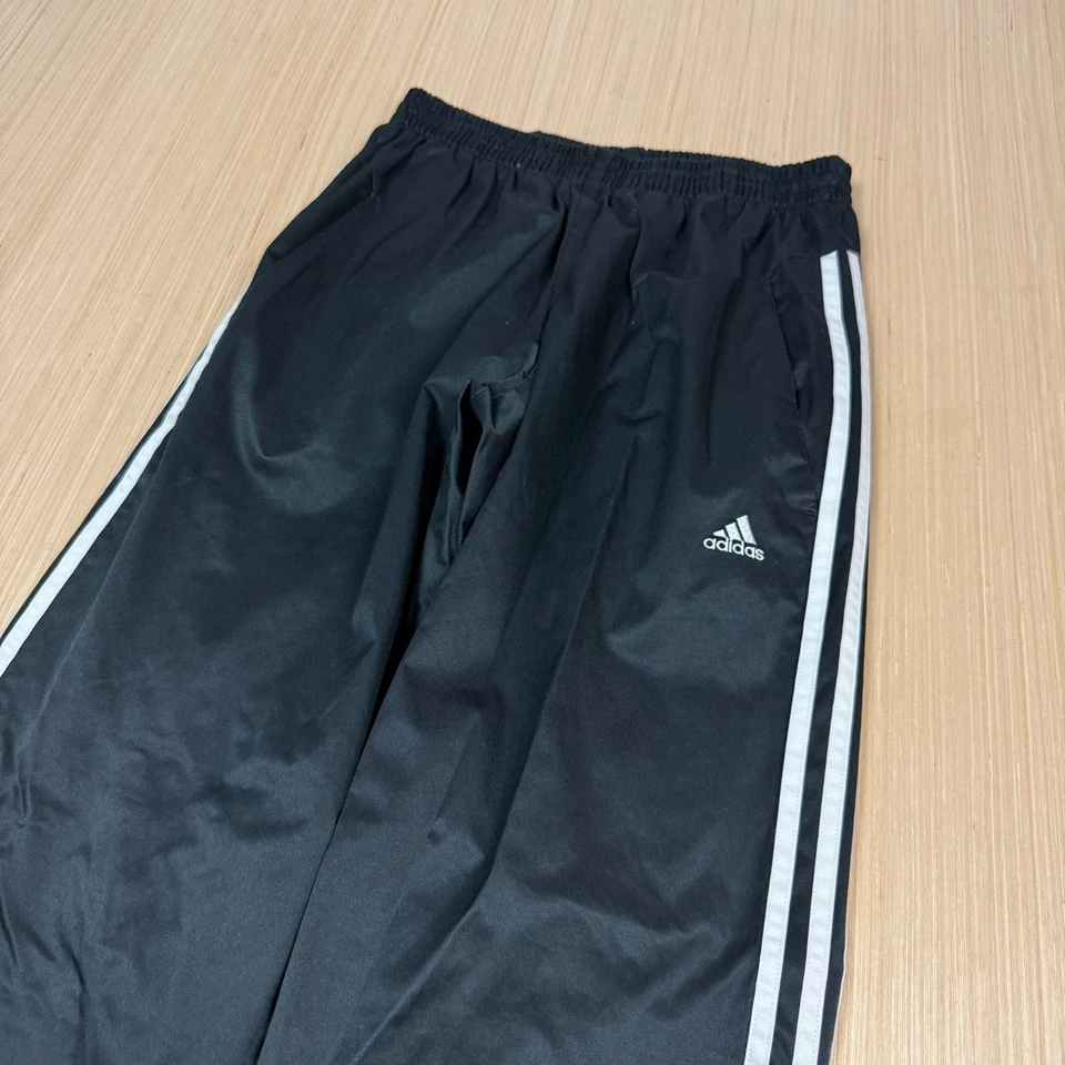 Adidas Vintage y2k Windbreaker Pants baggy wide leg Small Climate men's track - Image 2 of 4