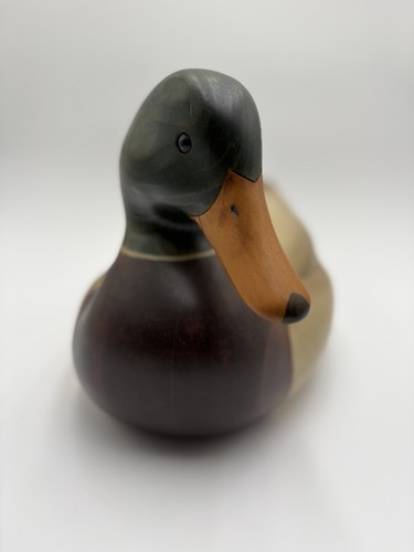 Ducks Unlimited Signed Robert Capriola Limited Edition Wooden XL Duck Decoy #975 - Bild 2 von 11