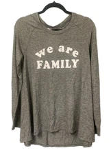 Isabel Maternity WE ARE FAMILY Long Sleeve Top, Size S or L, NWT, Ships Free