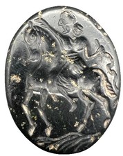 Stone Seal Prince Ride Horse Intaglio Stamp Merchandise Signet Bead Central Asia