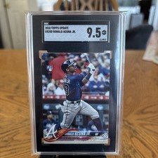 2018 Topps Update Series - Ronald Acuña Jr Rookie Card SGC 9.5 MT Atlanta Braves. rookie card picture