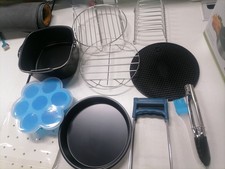 _Aoresac Square Air Fryer Accessories Dishwasher Safe 11pcs Fryer Accessories