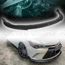 JDM MATT BLACK FRONT BUMPER BODY KIT SPLITTER SPOILER LIP FIT 15-17 TOYOTA CAMRY